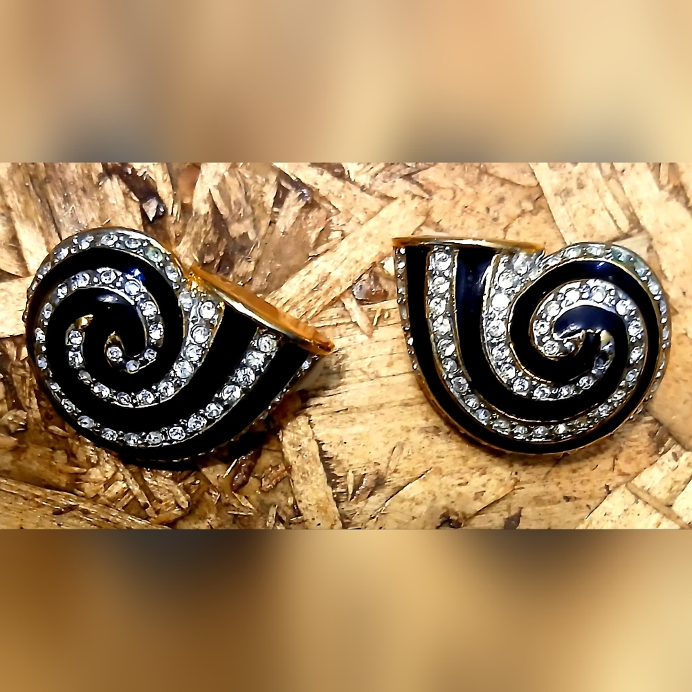 Vintage Oversized Clip-on Earrings